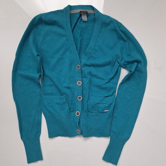 MEC Turquoise Organic Cotton Cardigan - Picture 1 of 7